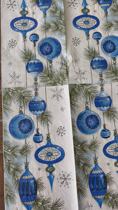 Napkin Bundle | Blue Nutcracker Christmas