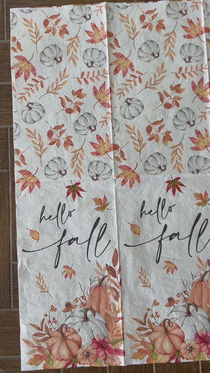 Napkin Bundle | Hello Fall Squirrel