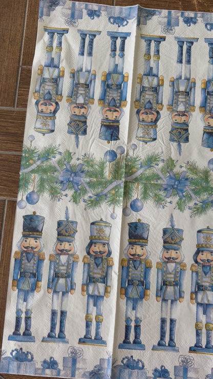 Napkin Bundle | Blue Nutcracker Christmas
