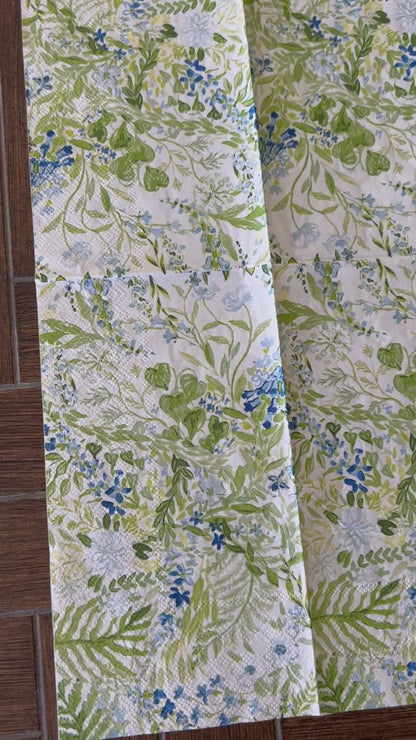 Napkin Bundle | Blue & Green Cottage Garden 2