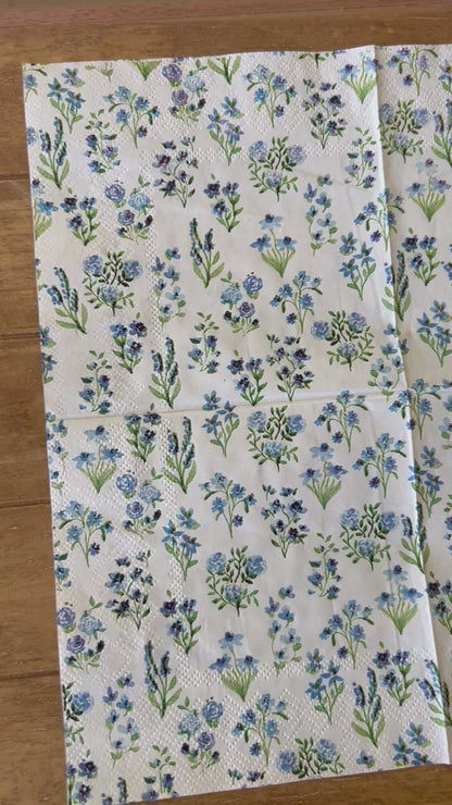 Napkin Bundle | Blue & Green Cottage Garden 2