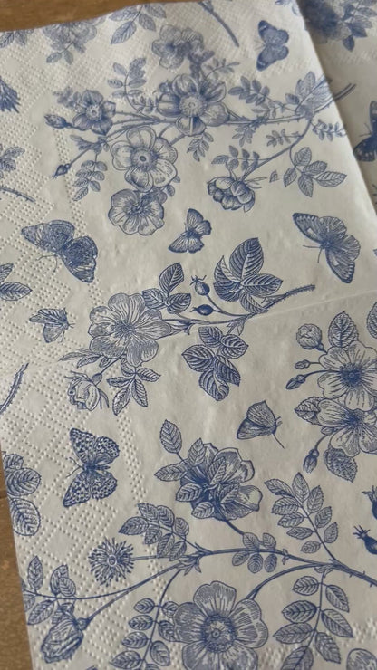 Napkin | Dark Blue Floral