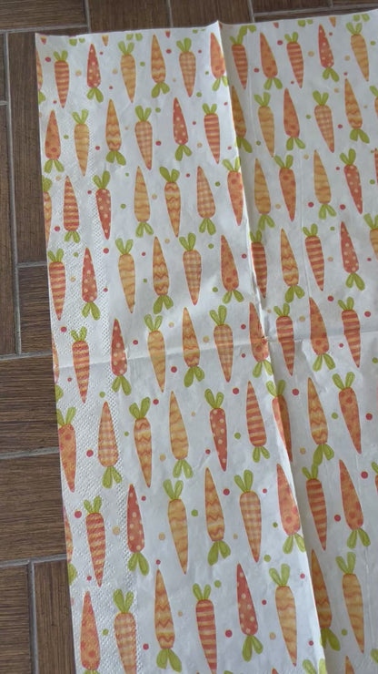 Napkin | Carrot Print 2