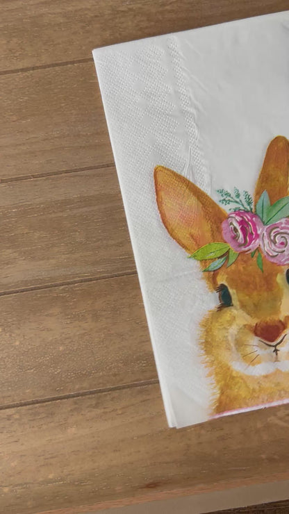 Napkin | Brown Bunny Head