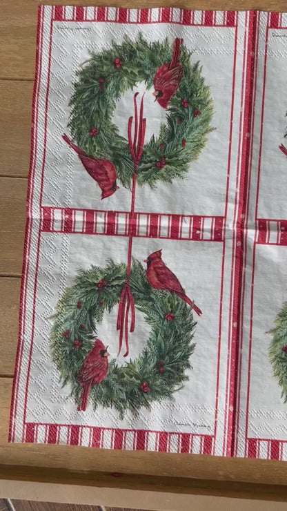 Napkin Bundle | Christmas Cardinals 1