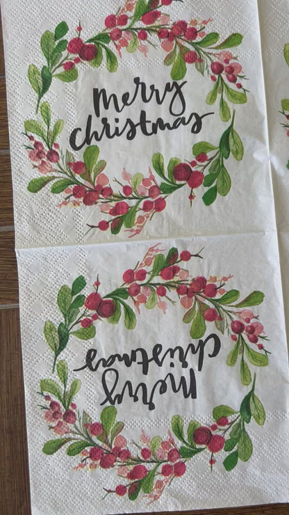 Napkin Bundle | Traditional Red & Green