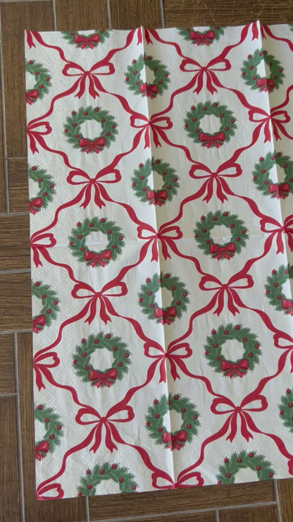 Napkin Bundle | Traditional Red & Green