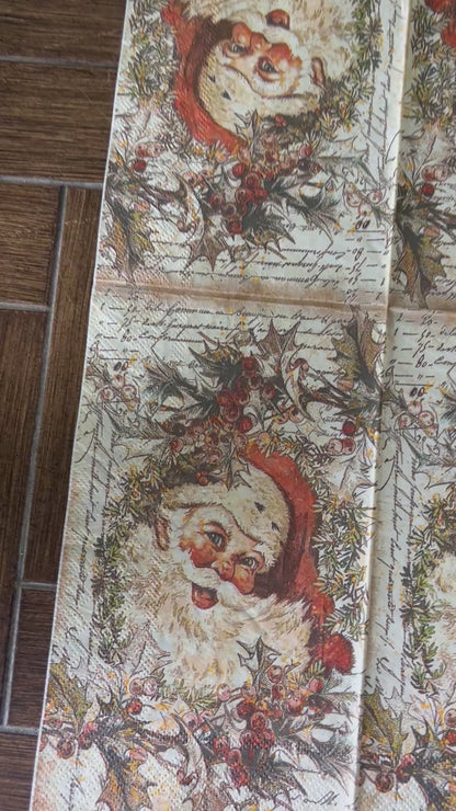 Napkin Bundle | Vintage Santas