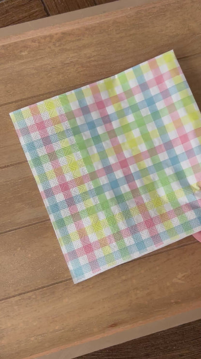 Napkin | Spring Pastel Check