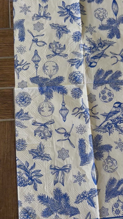 Napkin Bundle | Blue Christmas