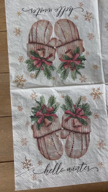 Napkin Bundle | Neutral Christmas Sentiments