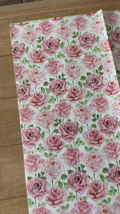 Napkin | Pink Roses