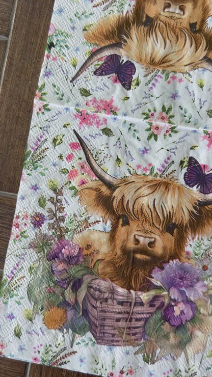 Napkin Bundle | Highland Cows