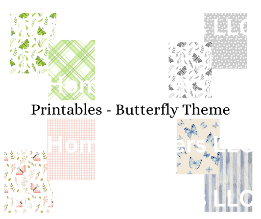 Printables - Butterfly Theme