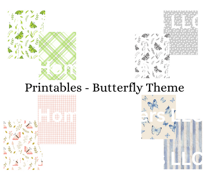 DIY Decor Bundle | Butterfly Theme (Digital Printable)