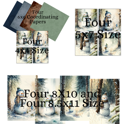 Digital DIY Decor Bundle | Snowman