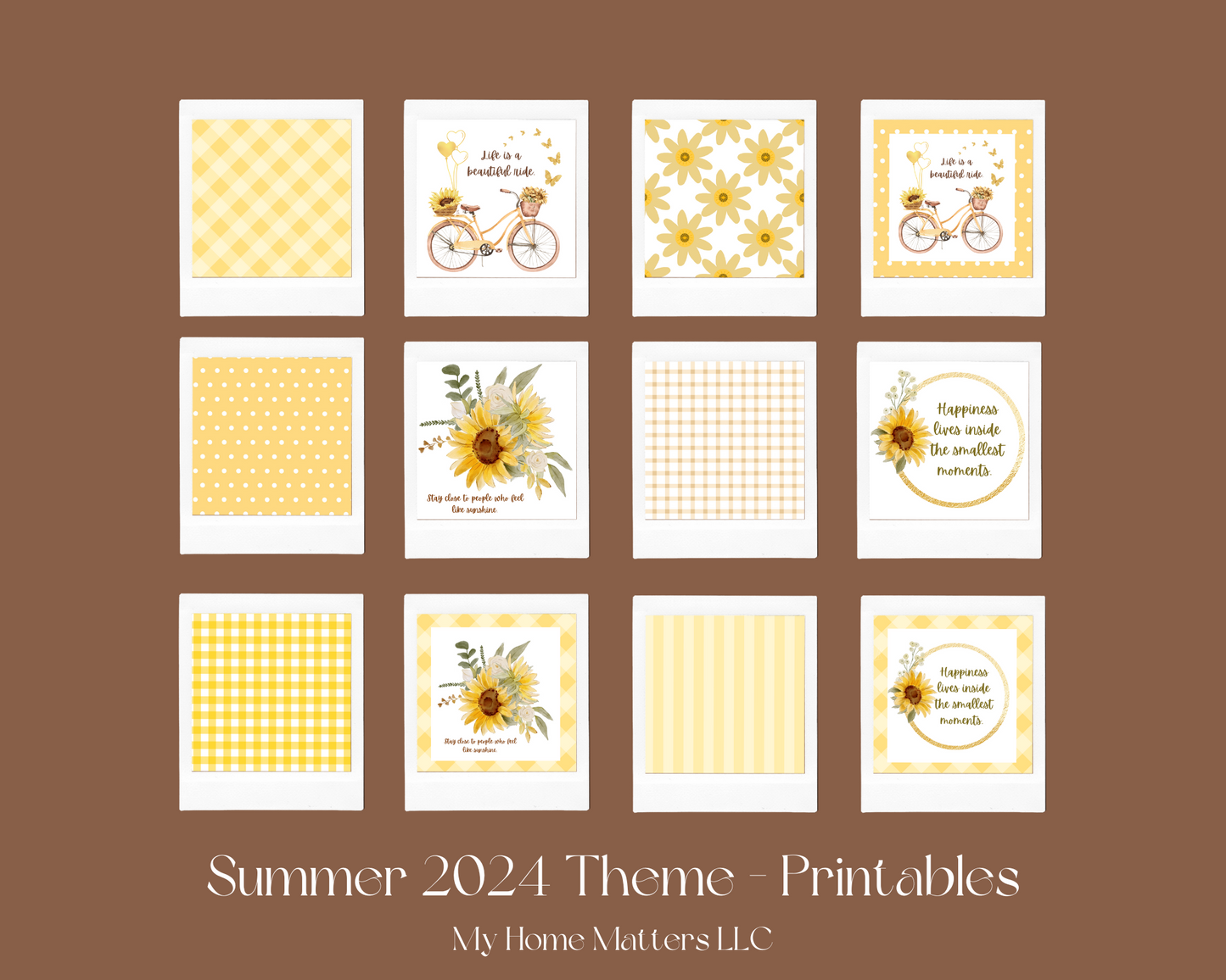 DIY Decor Bundle | Life is a Beautiful Ride (Digital Printables)