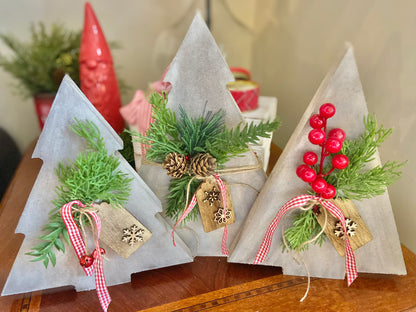 Finished Set | Christmas Tree Trio