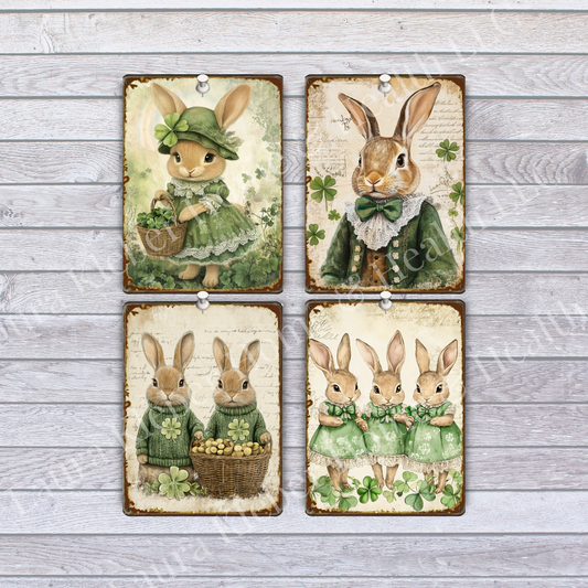 Prints | Shamrock Bunnies