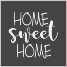 12x12 inch wood sign home sweet home