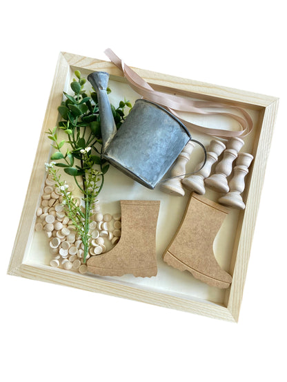 DIY Kit - Beaded Riser with Boots and Watering Can