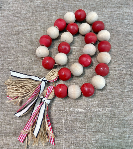 DIY Wooden Bead Kit - Apple Theme