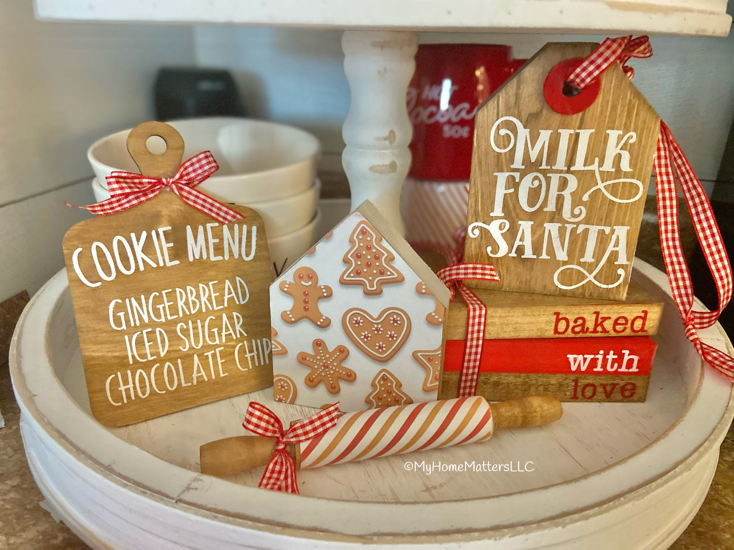 DIY Tiered Tray Set - Cookies for Santa