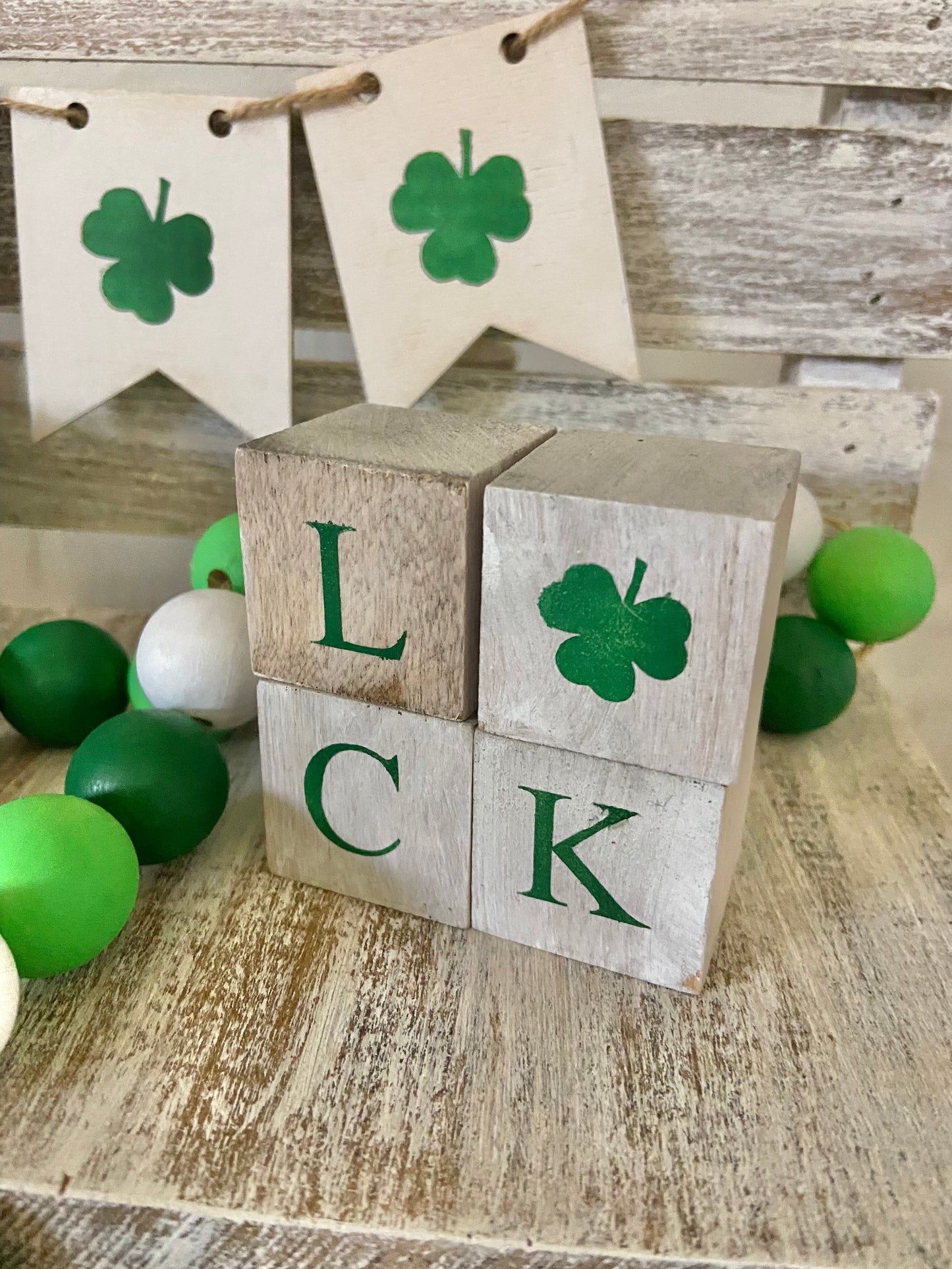 DIY Mini Letter Cubes- St. Patrick’s Day
