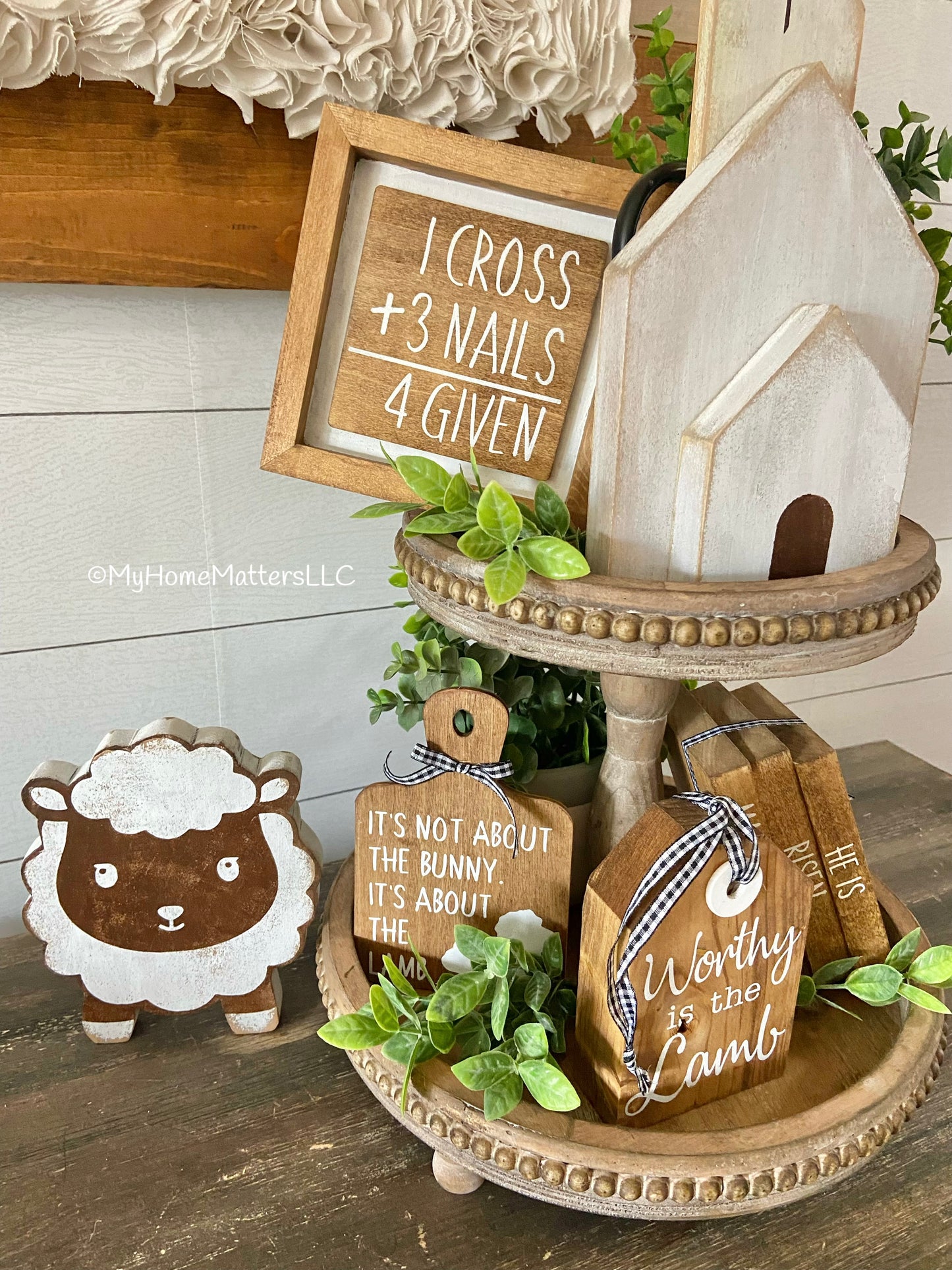 DIY Tiered Tray Set - Easter Lamb (Special Edition)