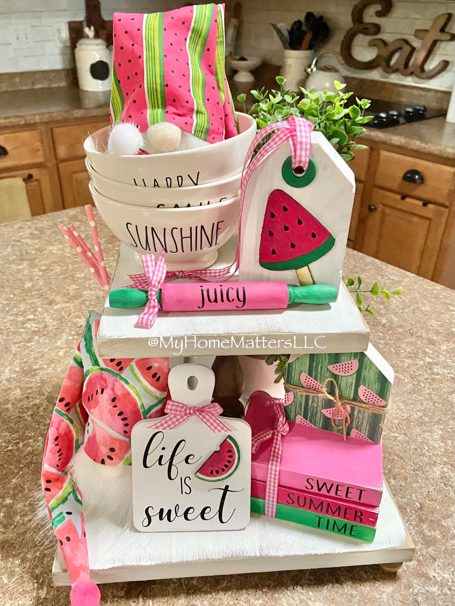 Tiered Tray Set | Watermelon