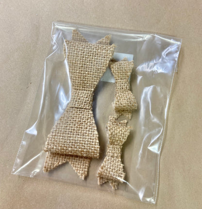 Burlap Bow Ties