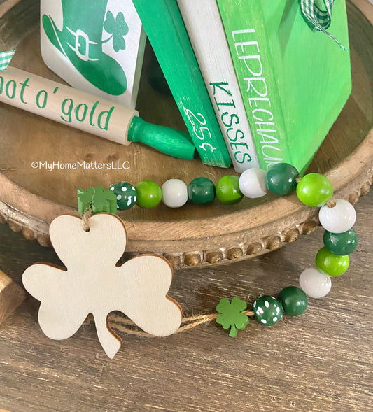 Wooden Beads - St. Patrick's Day (Lmt. Edition)