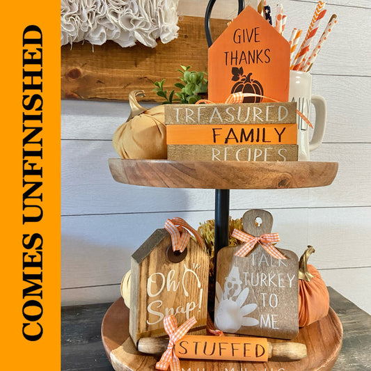 Tiered Tray Set - Thanksgiving 2021