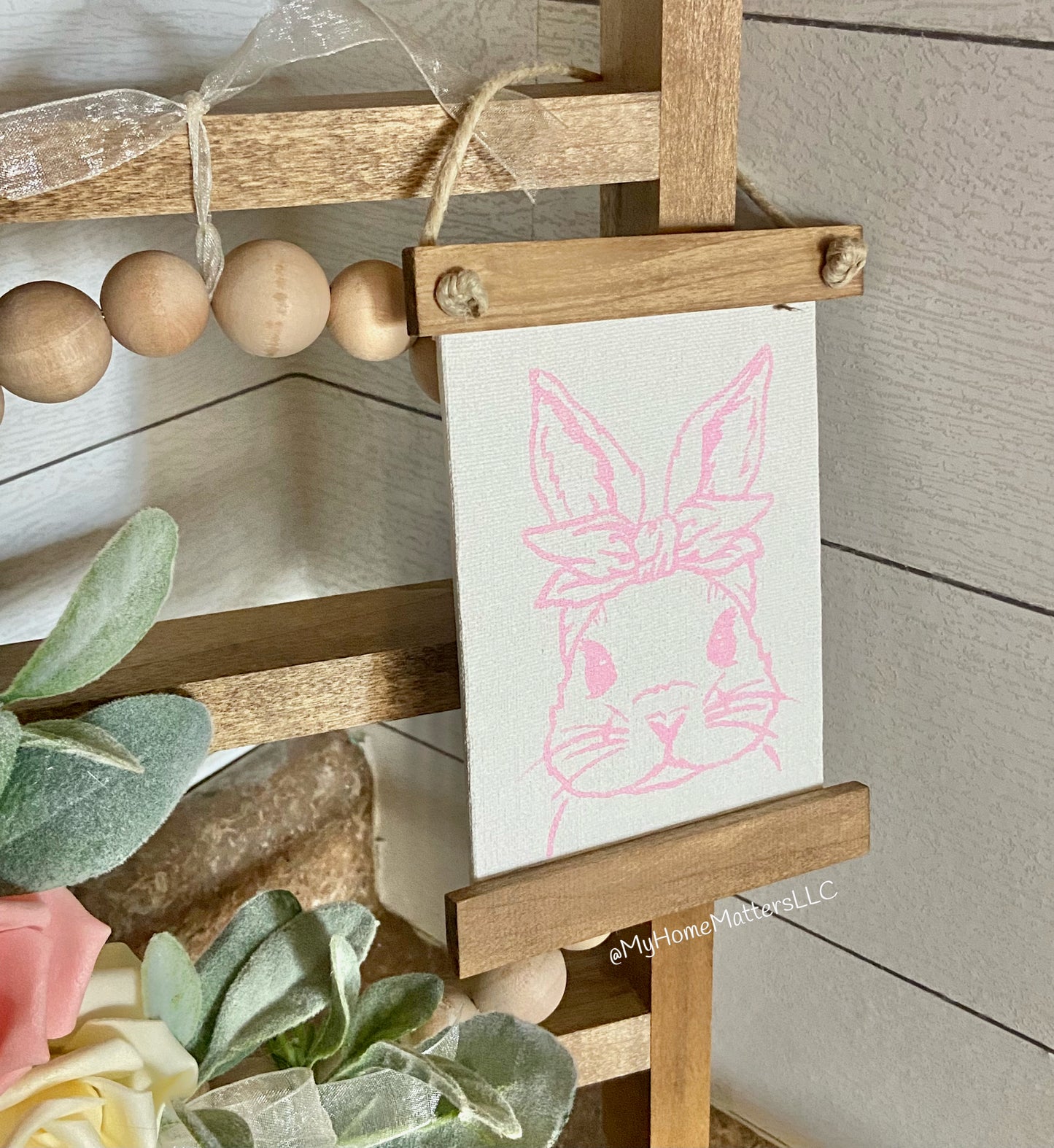 Mini Canvas Sign - Bunny