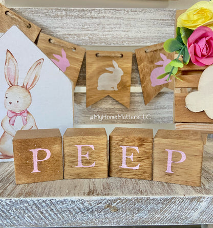 DIY Mini Letter Cubes | Easter