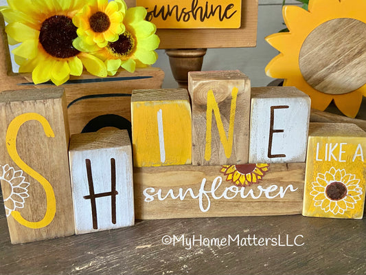 DIY Reversible MINI Letter Blocks