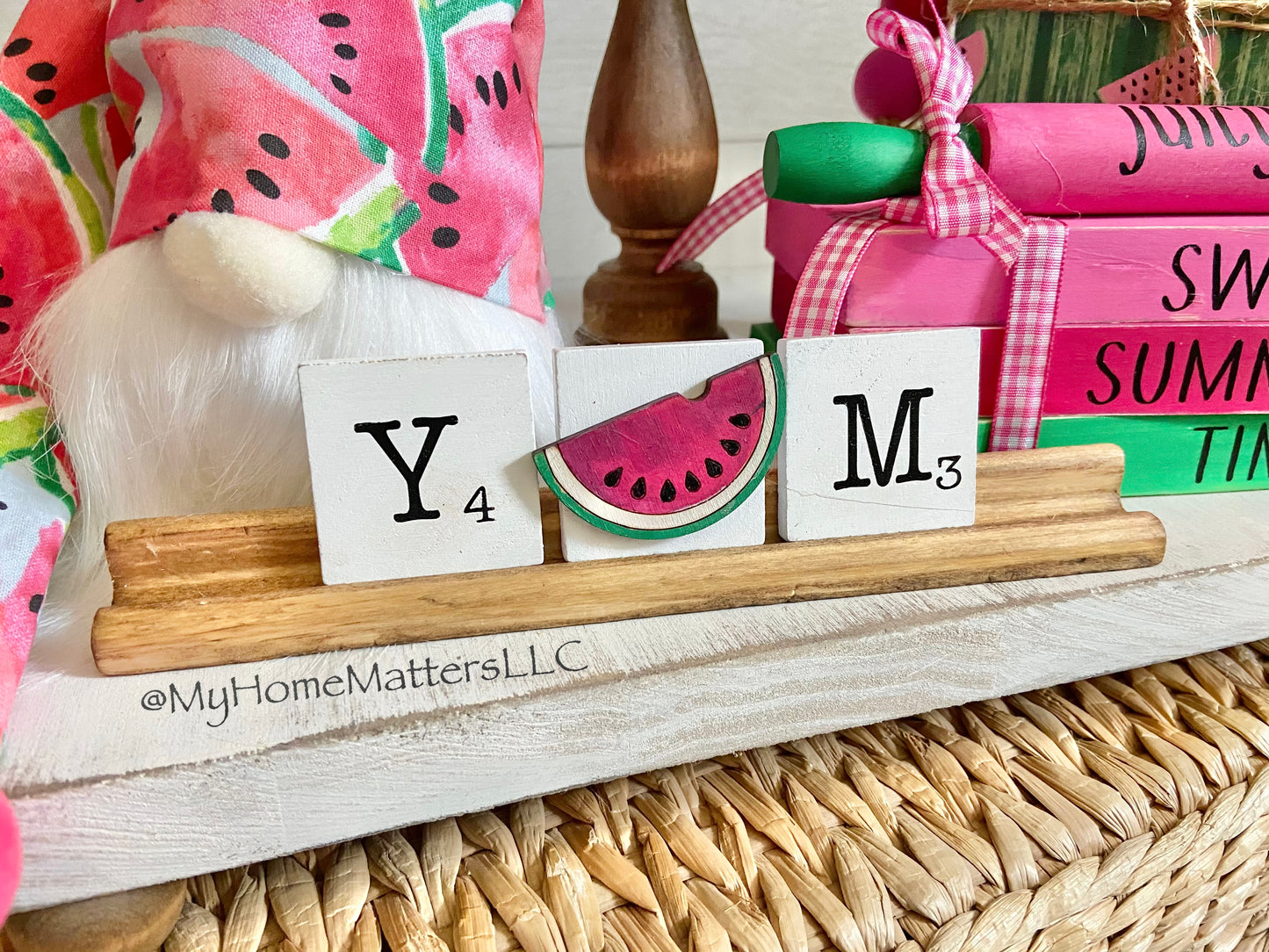 DIY Mini Letter Tiles - Watermelon (Lmt. Edition)