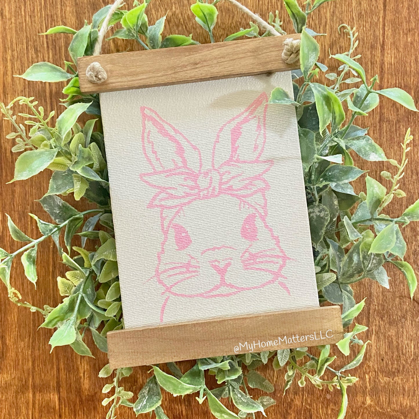 Mini Canvas Sign - Bunny