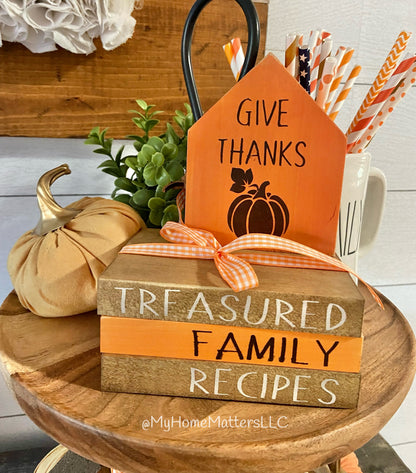 Finished Tiered Tray Set | Thanksgiving