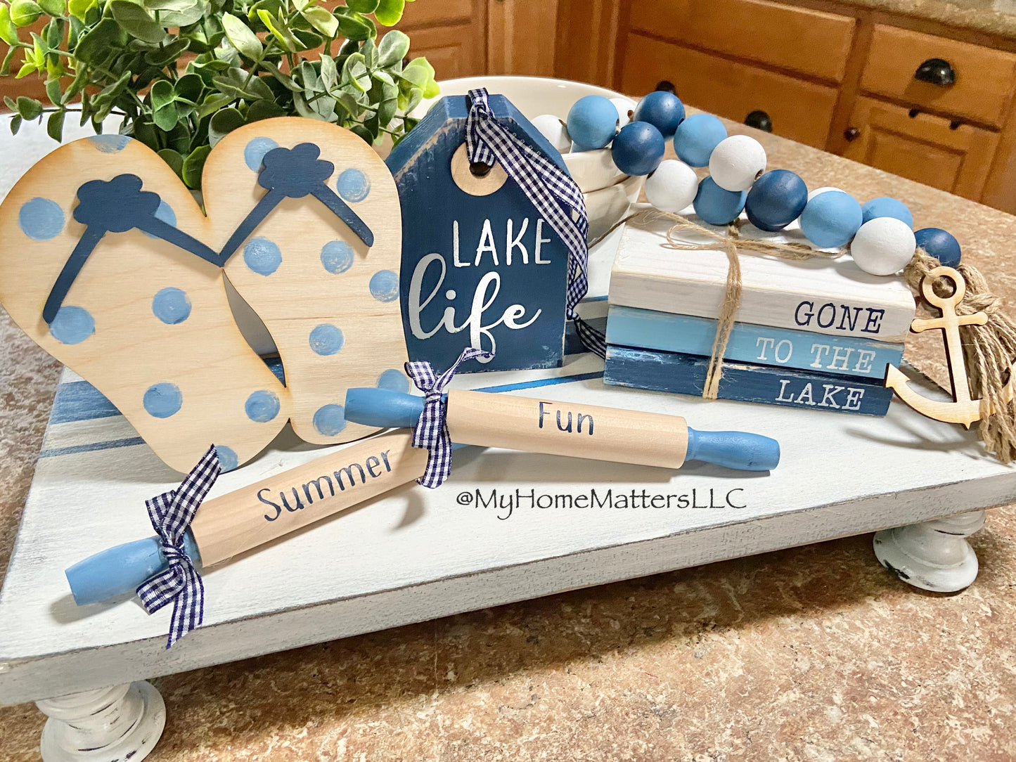 Tiered Tray Set - Beach or Lake