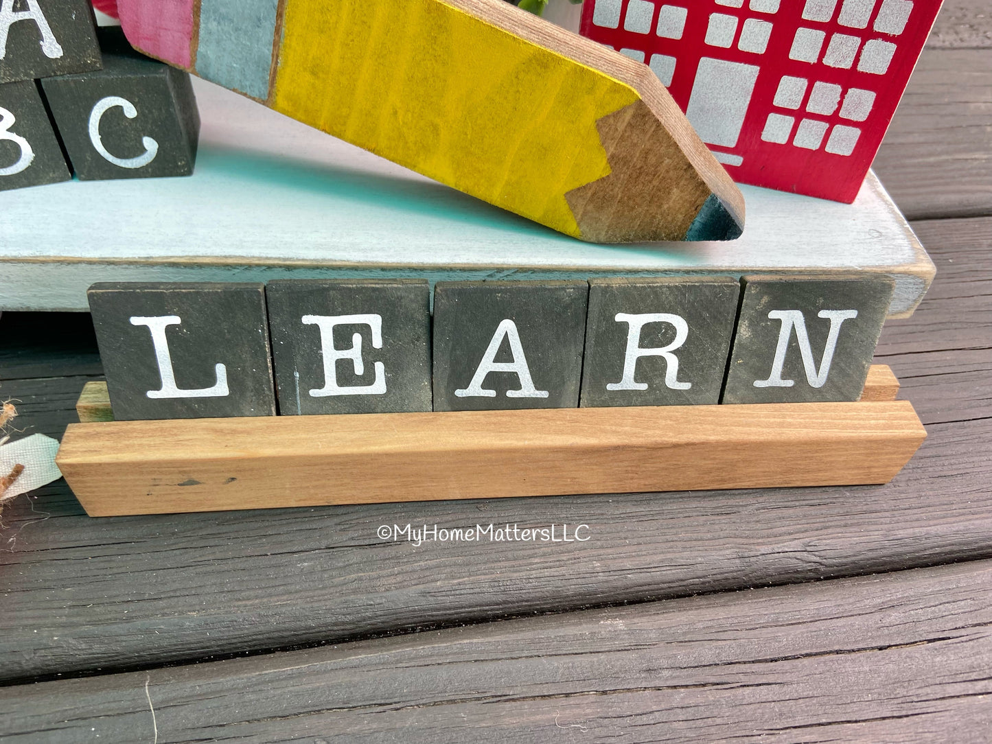 DIY Mini Letter Tiles - LEARN