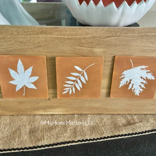 Interchangeable Mini Sign Tiles - Fall Leaves (COMMENT SOLD ONLY)
